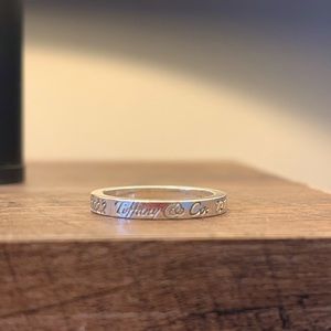 Tiffany & Co Sterling Silver Notes Ring